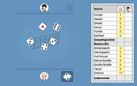 Yahtzee wie Kniffel spielen